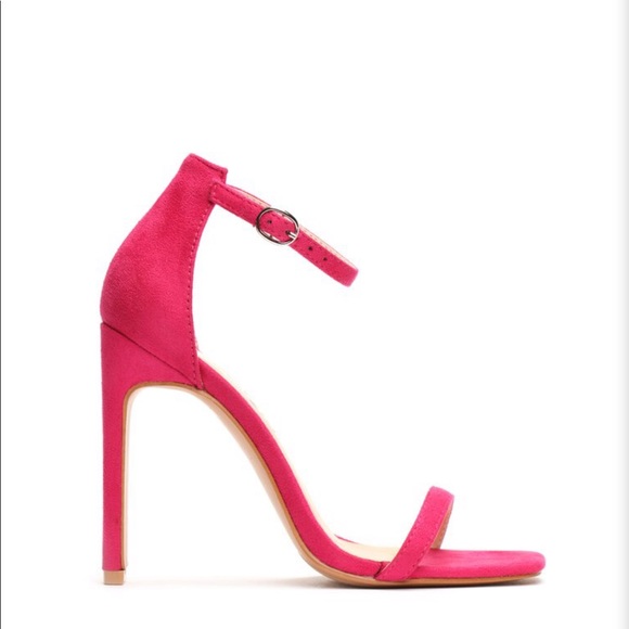 ✨2X HP✨Brand NEW in box Fuschia Strappy Heels - Picture 2 of 4
